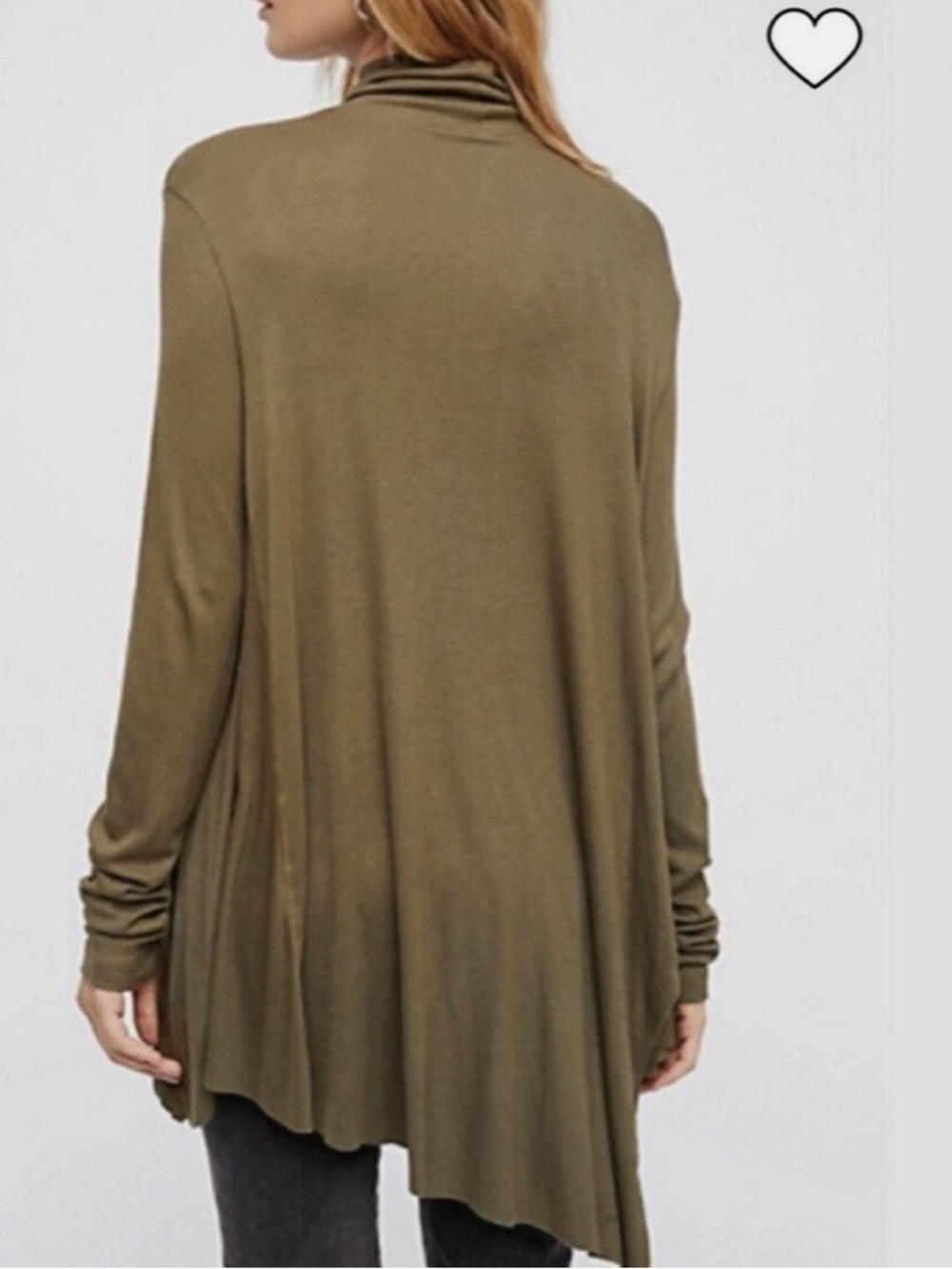 Free People Uptown Ribbed Drapey Turtleneck Tunic s - Picture 3 of 9